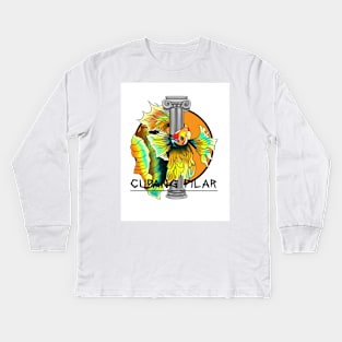 Bettafish in another langgue Kids Long Sleeve T-Shirt